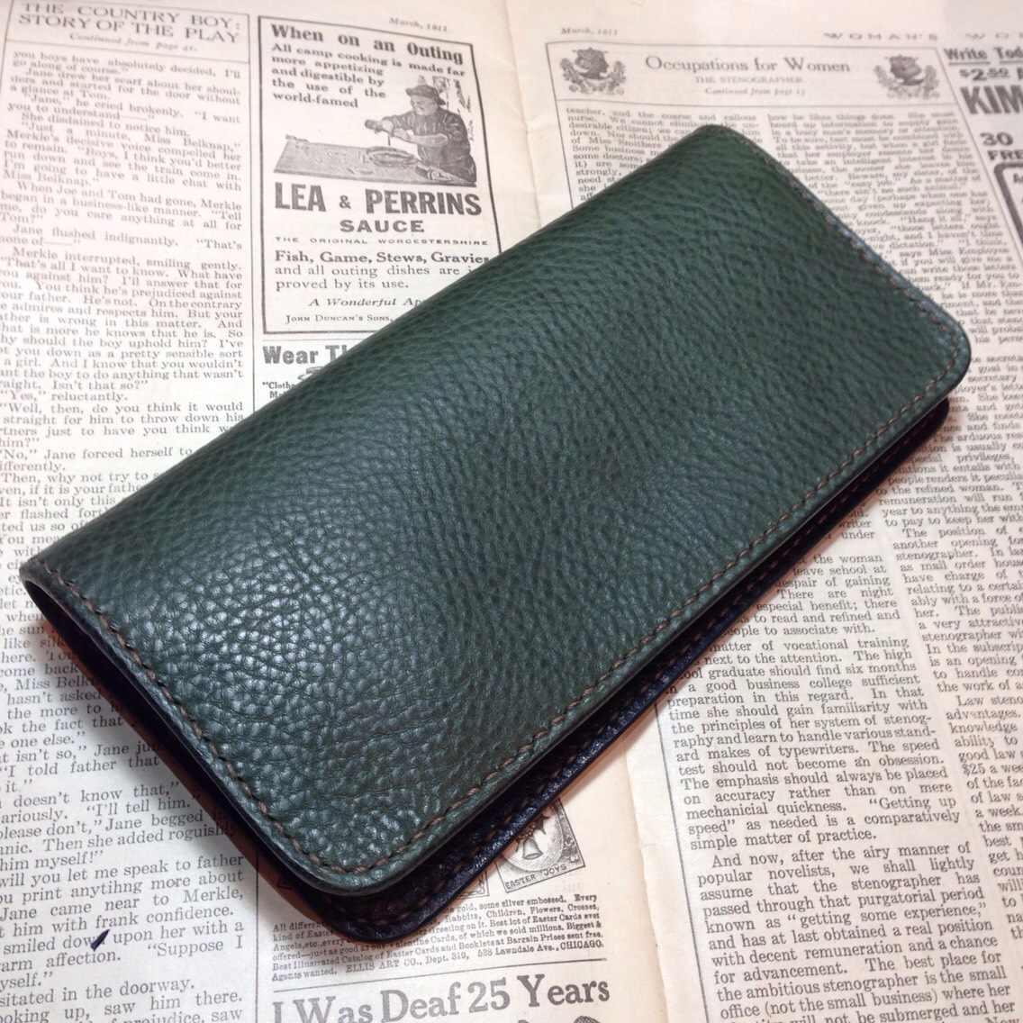 LONG WALLET GREEN×BLACK
