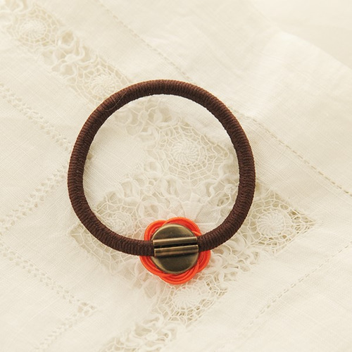 送料無料】水引の梅結びヘアゴム（pink） ヘアゴム ume（ユーミー