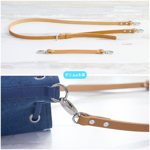 DIESEL デニム レザー 巾着 ショルダーバック 2way DIESEL（ディーゼル） デニム リメイク風 バケツ型 巾着バッグ X07936