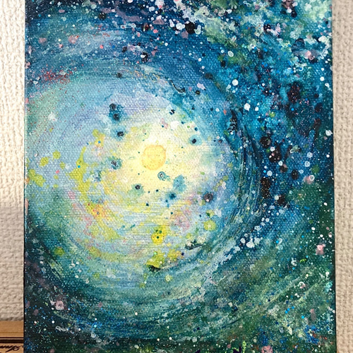 その向こうの光 ヒーリングアート 癒しの絵画 アクリル画