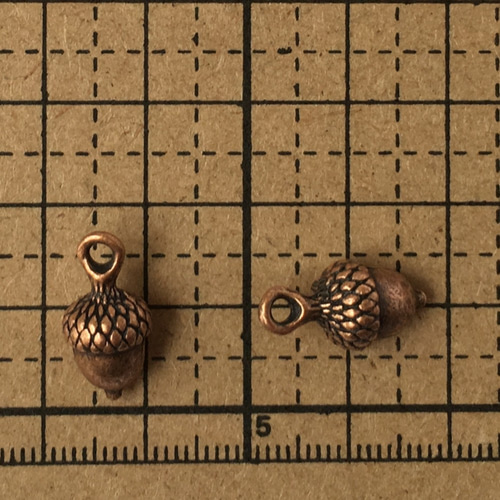 どんぐりチャーム　べっこうマーブル どんぐりチャーム 6個 べっこうマーブル 22 値下げ！【6個】どんぐり