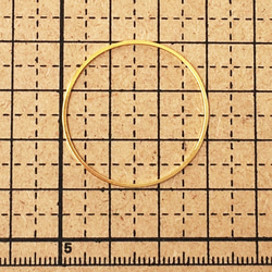 【25個】30mm ゴールド リング フレーム サークル 丸 空枠 レジン枠 真鍮製 4枚目の画像