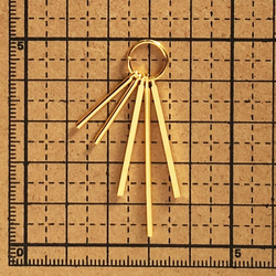 値下げ！【2個】スティック タッセル ゴールド 2枚目の画像