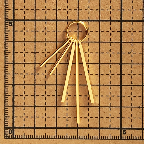 値下げ！【2個】スティック タッセル ゴールド 2枚目の画像