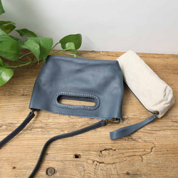 Leather Cross-body pouch 手提側背包 / 斜背包 / 手提【免費客製】 第7張的照片