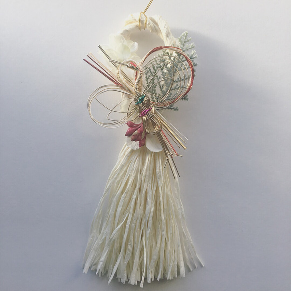 new year's decoration(white.tassel3) 3枚目の画像