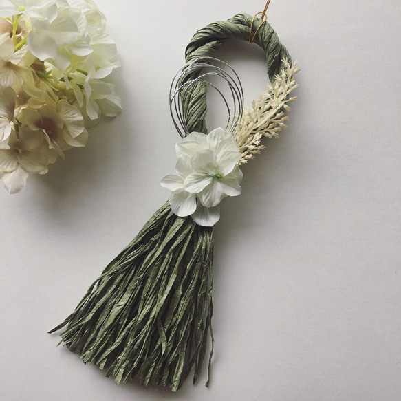 【SALE】new year's decoration(green.tassel) 4枚目の画像