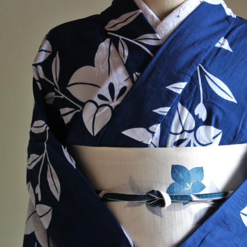 未着用！単衣＊ますいわ屋＊紺桔梗＊色無地＊着物＊トールサイズ＊１６７ｃｍ＊６７裄 未着用！単衣＊ますいわ屋＊紺桔梗＊色無地＊着物＊トールサイズ