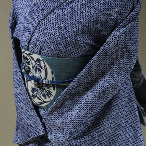 有松鳴海絞り　木綿　浴衣　総絞り　美品 美品◇愛知県有松鳴海絞り◇浴衣◇木綿◇総手絞り◇裄62肩丈