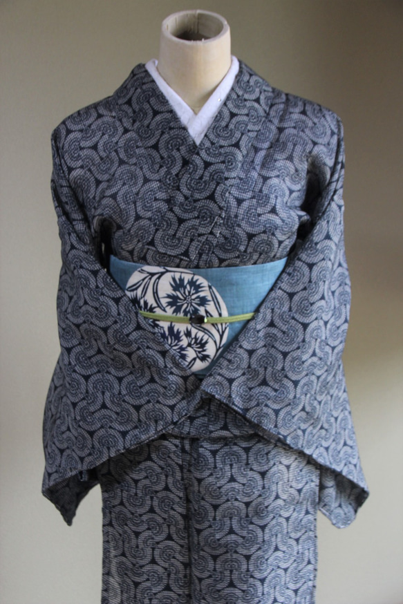 ◇夏着物◇夏の究極の贅沢品 絹紅梅 単衣 江戸好み大人かっこいい粋な