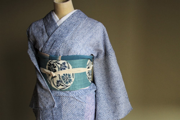 ◇有松鳴海絞り浴衣◇【紺】手仕事の名品！大人のノーブルな