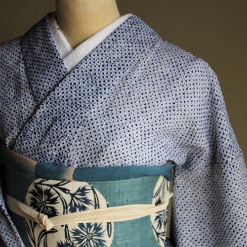 ◇有松鳴海絞り浴衣◇【紺】手仕事の名品！大人のノーブルな