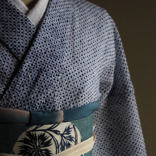 ◇有松鳴海絞り浴衣◇【紺】手仕事の名品!大人のノーブルな ◇有松鳴海絞り浴衣◇【紺】手仕事の名品!大人のノーブルな