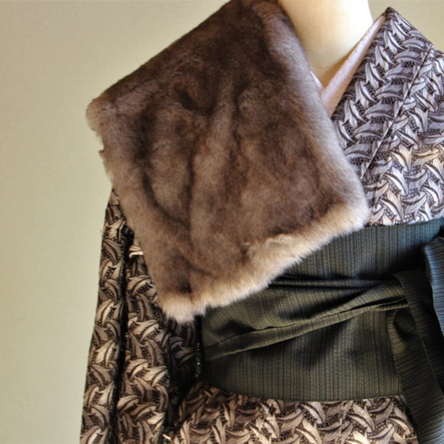 パーティーコーデに◇黒プリーツ裾除けとレース着物SET◇着丈が足り