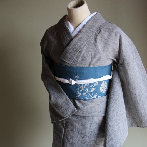 小千谷縮　夏着物　肩身丈短め 小千谷縮 乱絣 若葉 | 夏着物 | やまとオンラインストア