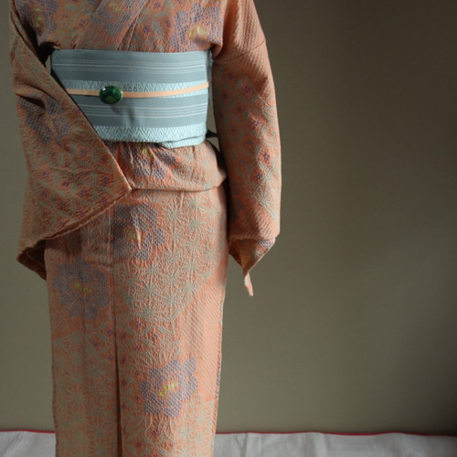 ♥専用♥新品 未使用 有松絞り 有松鳴海絞り ピンク 絞り トールサイズ 新品 有松鳴海絞り 蝶 夏着物 仕付け糸付 トールサイズ“銀河を