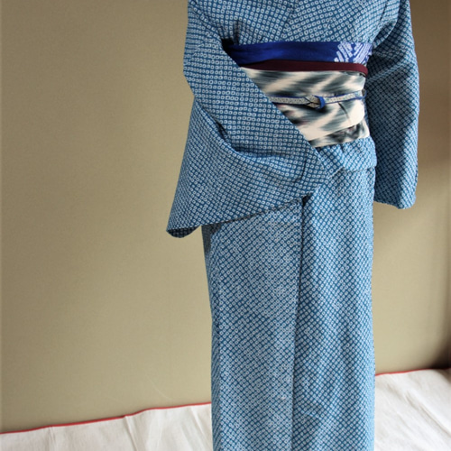 絞り浴衣 有松鳴海 浴衣 ブルーグリーン 蝶々 ターコイズ トールサイズ 裄69 絞り浴衣 有松鳴海 浴衣 ブルーグリーン 蝶々 ターコイズ トールサイズ