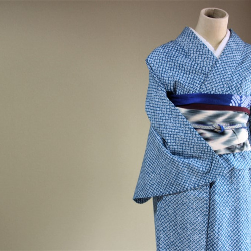 ◇有松鳴海絞り◇【ターコイズブルーの総疋田】他では見れない珍しい色