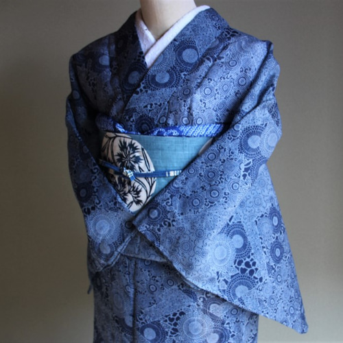 ◇夏着物◇夏の究極の贅沢品 絹紅梅 単衣洗濯可 小さな花々の手