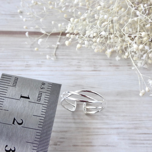 MELEMELE シルバー クロスリング 指輪*イヤーカフ MELEMELE シルバー クロスリング 指輪*イヤーカフ