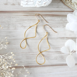 クロスウェーブの14kgfピアス メンズ 金属アレルギー対応 ゴールド