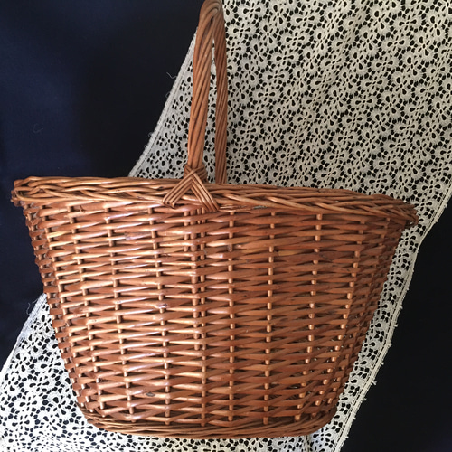 フランスアンティー　持ち手付きカゴ フランスアンティー持ち手付きカゴ