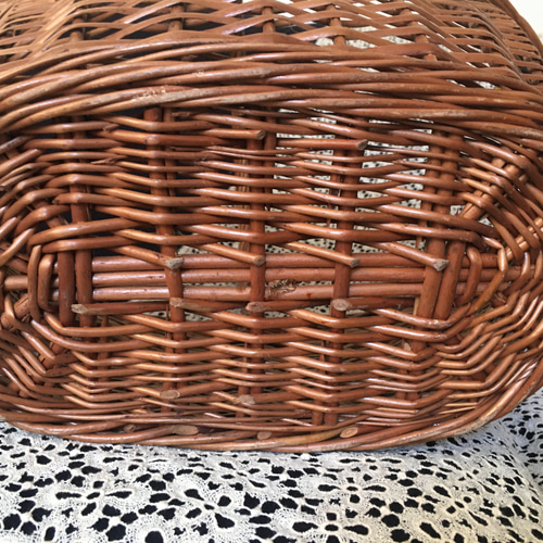 フランスアンティー　持ち手付きカゴ フランスアンティー持ち手付きカゴ