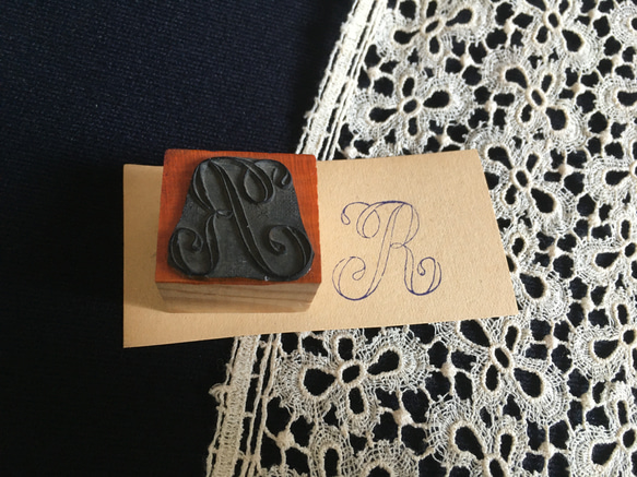 フランスアンティーク刺繍用 モノグラムスタンプ