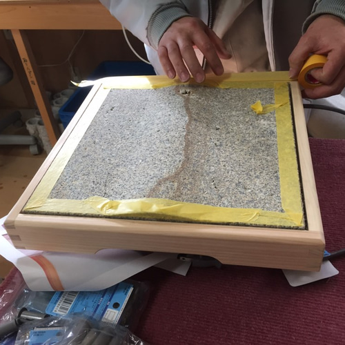 ぼ～っとひと息 足岩盤浴 （平R型） 天然石 galleryden 通販