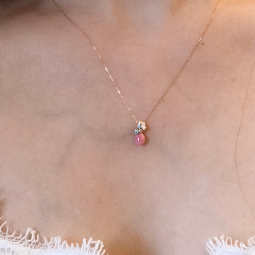 クイーンコンクパールネックレス/証明書付き/天然コングケジュ