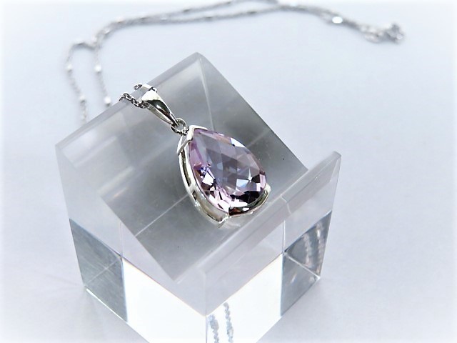 梟 SILVER 925 天然マベパール 目にはアメジストチェーン部分はsilver