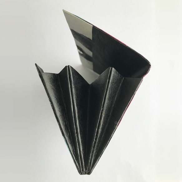 黒谷和紙の三つ折りシングル財布（つぼみ） 5枚目の画像