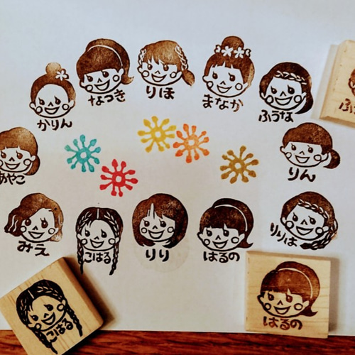 芸能人愛用 似顔絵はんこ【消しゴムはんこ】 はんこ・スタンプ 白山きのこ 文房具・ステーショナリー