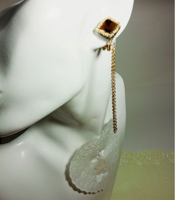 ＊ゴールドで飾られたスクエア鼈甲＊ 3枚目の画像