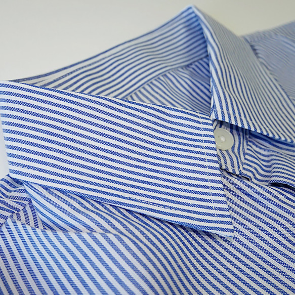 「Creema限定」 男性フェイクストライプつけ襟 ,シンプル付け襟フェイクシャツ , 男女共用 4枚目の画像