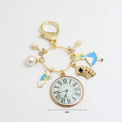 Alice's Adventures in Wonderland,可愛いキーホルダ,keyring,きらきら 3枚目の画像