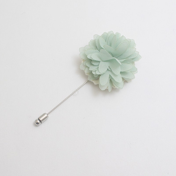 Mint Lapel pins, boutonnieres,メンズ ブトニエール,メンズアクセサリー,Wedding 3枚目の画像