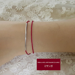 [Red]願いが叶うブレスレット,ミサンガ,make a wish, wish bracelet ,Red熱情 2枚目の画像
