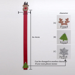 [Creema 獨家] 馴鹿飾品架，聖誕節，聖誕老人，馴鹿，紅色，金色，飾品架 第3張的照片