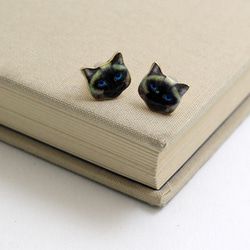 藍眼貓耳環，成人可愛，貓，藍眼貓 第1張的照片