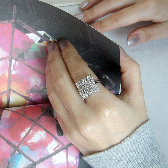 squre-ring，glitter，wedding，party，wedding，square ring 第2張的照片