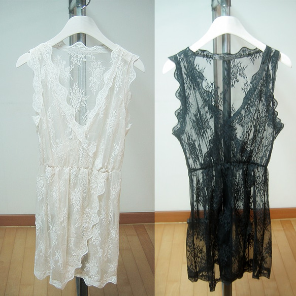 『ファブリック2024』 lace dress, レースドレス ,レイヤードワンピース 1枚目の画像