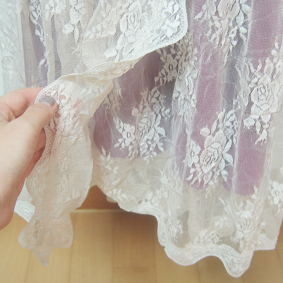 『ファブリック2024』 lace dress, レースドレス ,レイヤードワンピース 7枚目の画像
