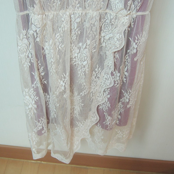 『ファブリック2024』 lace dress, レースドレス ,レイヤードワンピース 8枚目の画像