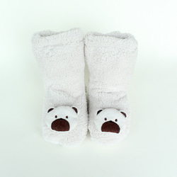 赤ちゃんの靴下/ 赤ちゃんの冬用の靴下/冬用の靴下/babybear socks,冬向け/熊の靴下 2枚目の画像