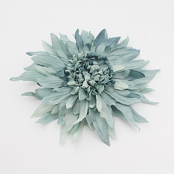 [Creema限定] jade-green-corsage,微妙な青緑色のコサジ 4枚目の画像
