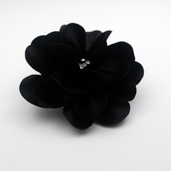 [Creema限定] Big-flower-wedding-corsage , white/black/red 5枚目の画像