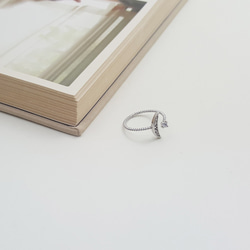 [Creema限定] Crescent moon ring , 三日月リング 8枚目の画像