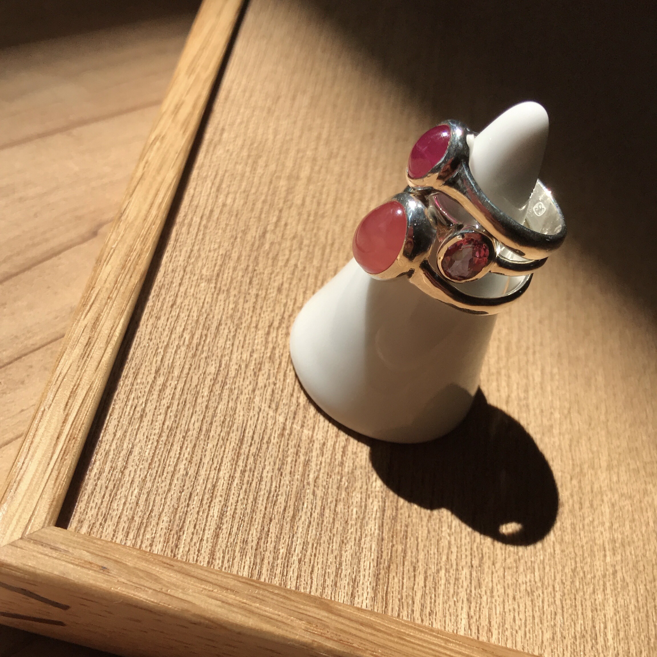 “情熱” ルビーのシンプルリング