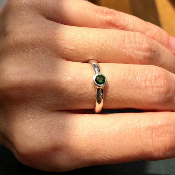 彫金作品 琥珀の巳さんリング SILVER 蛇 蛇 アクセサリー